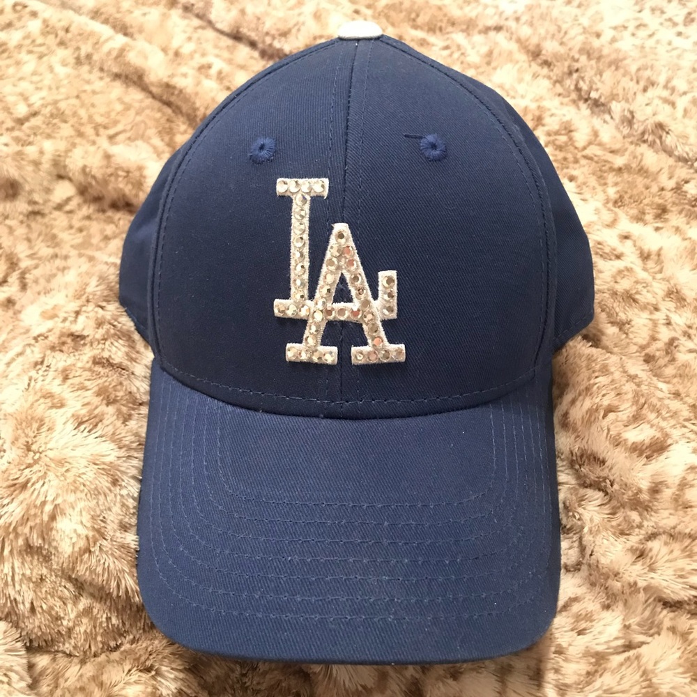 Rhinestone crystal LA Dodgers MLB hat